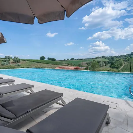 شقة Ciliegino Apartment, Pool, Landscape View, Montaione, Toscana مونتايون