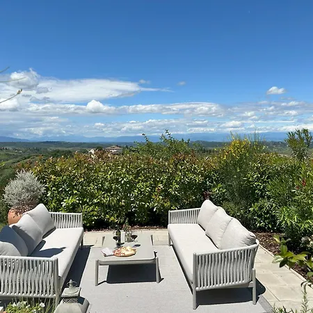شقة Ciliegino Apartment, Pool, Landscape View, Montaione, Toscana